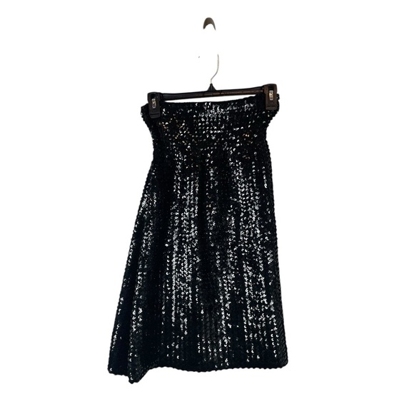 Corey Lynn Calter Black Sequin Strapless Mini Dress Size S - Picture 7 of 7